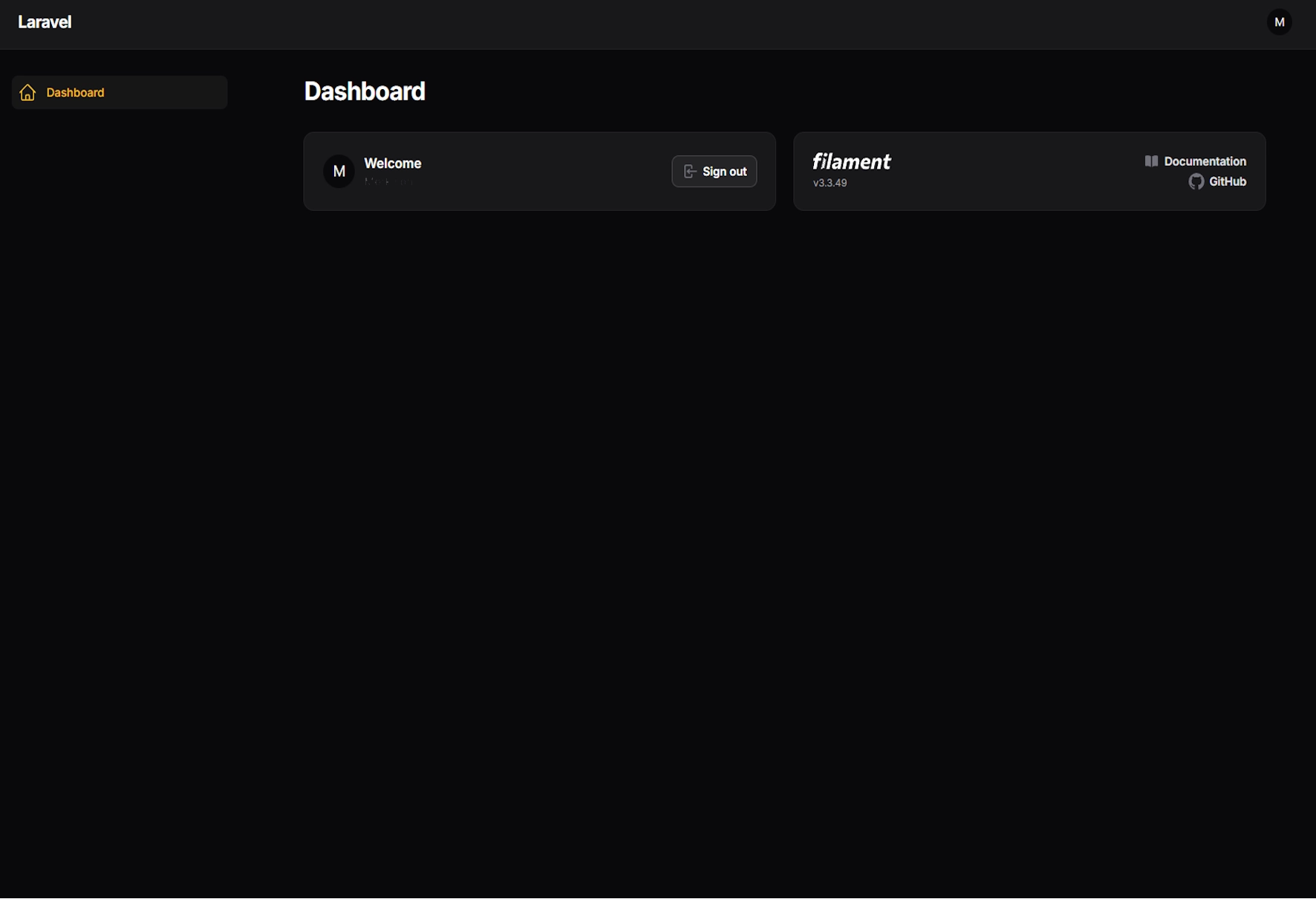 Filament в начале